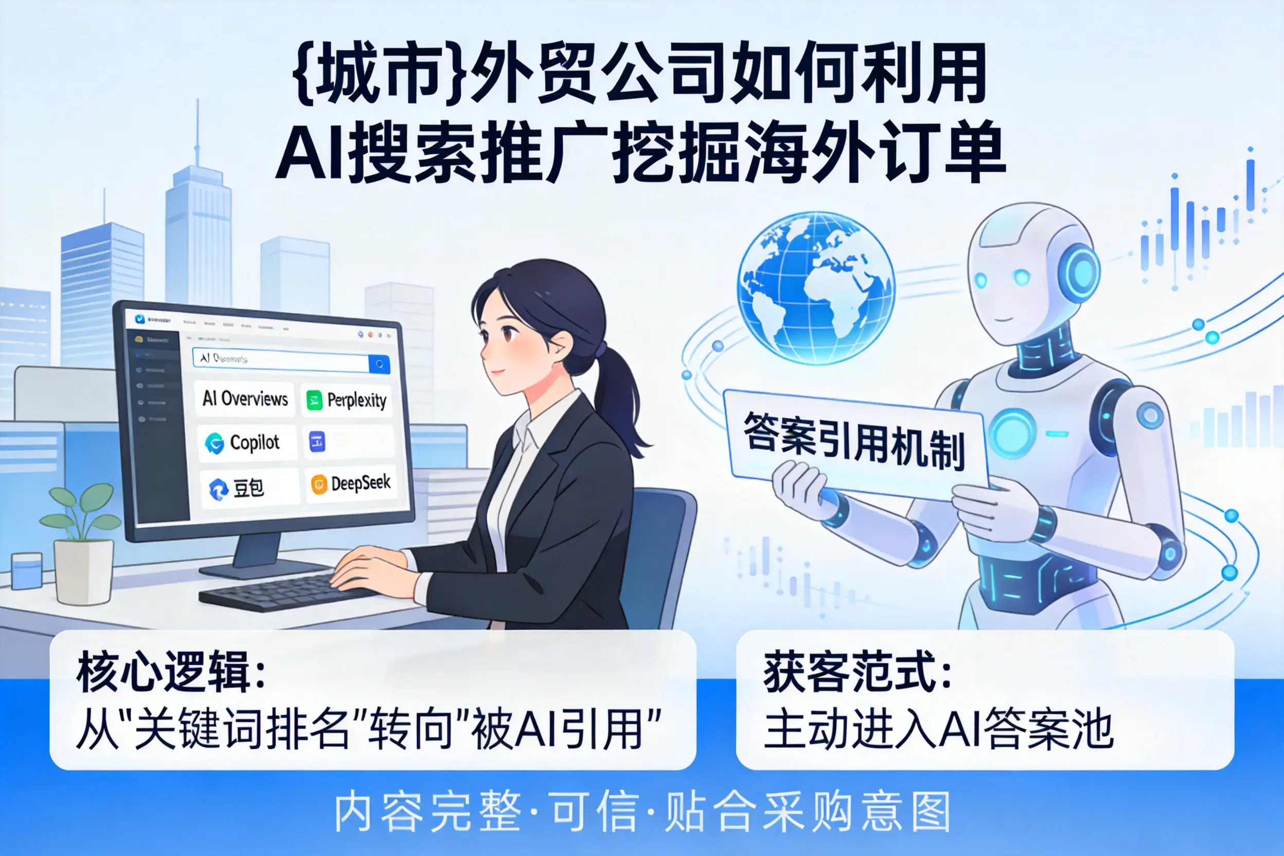 天津外贸公司如何利用AI搜索推广挖掘海外订单