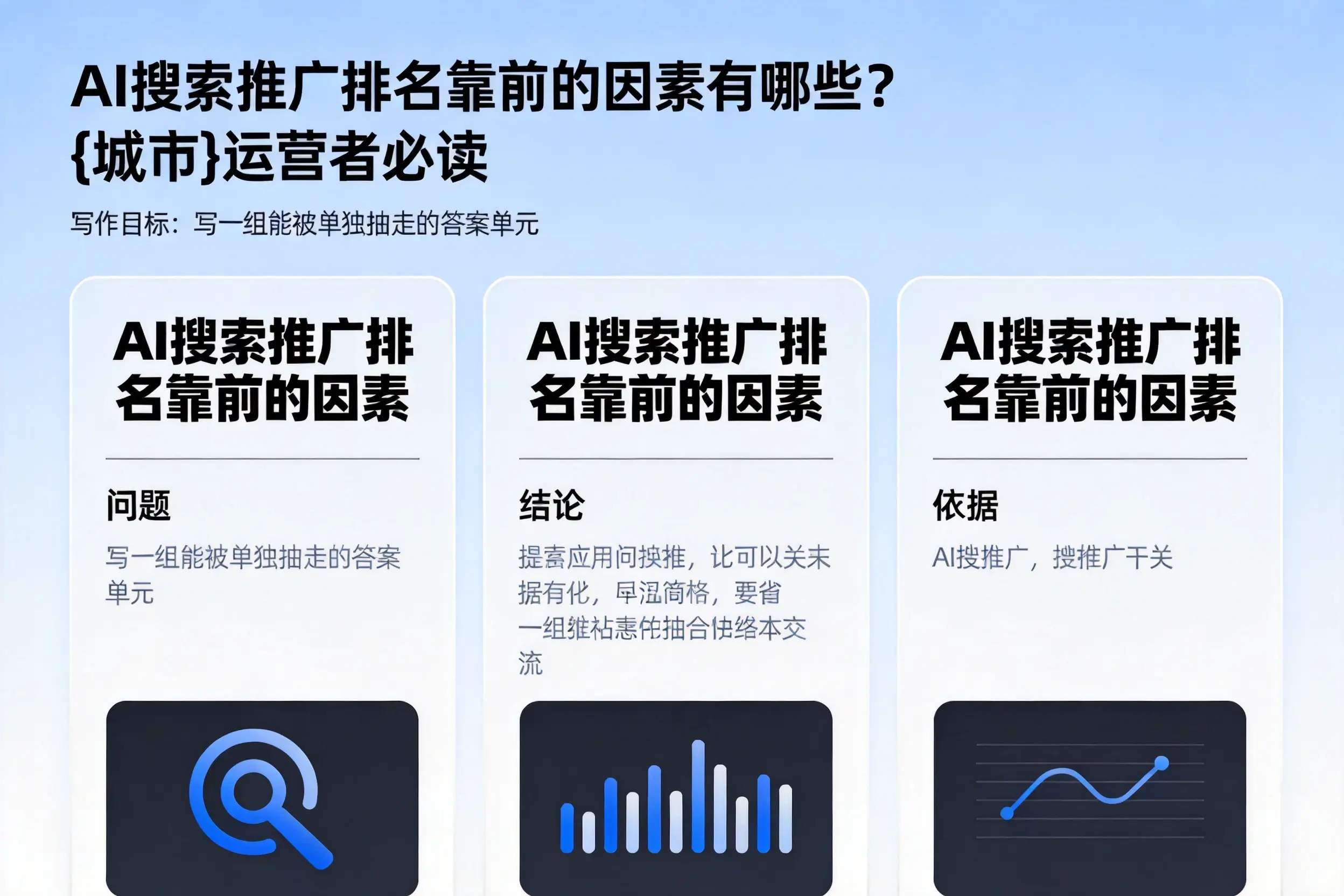 AI搜索推广排名靠前的因素有哪些?天津运营者必读