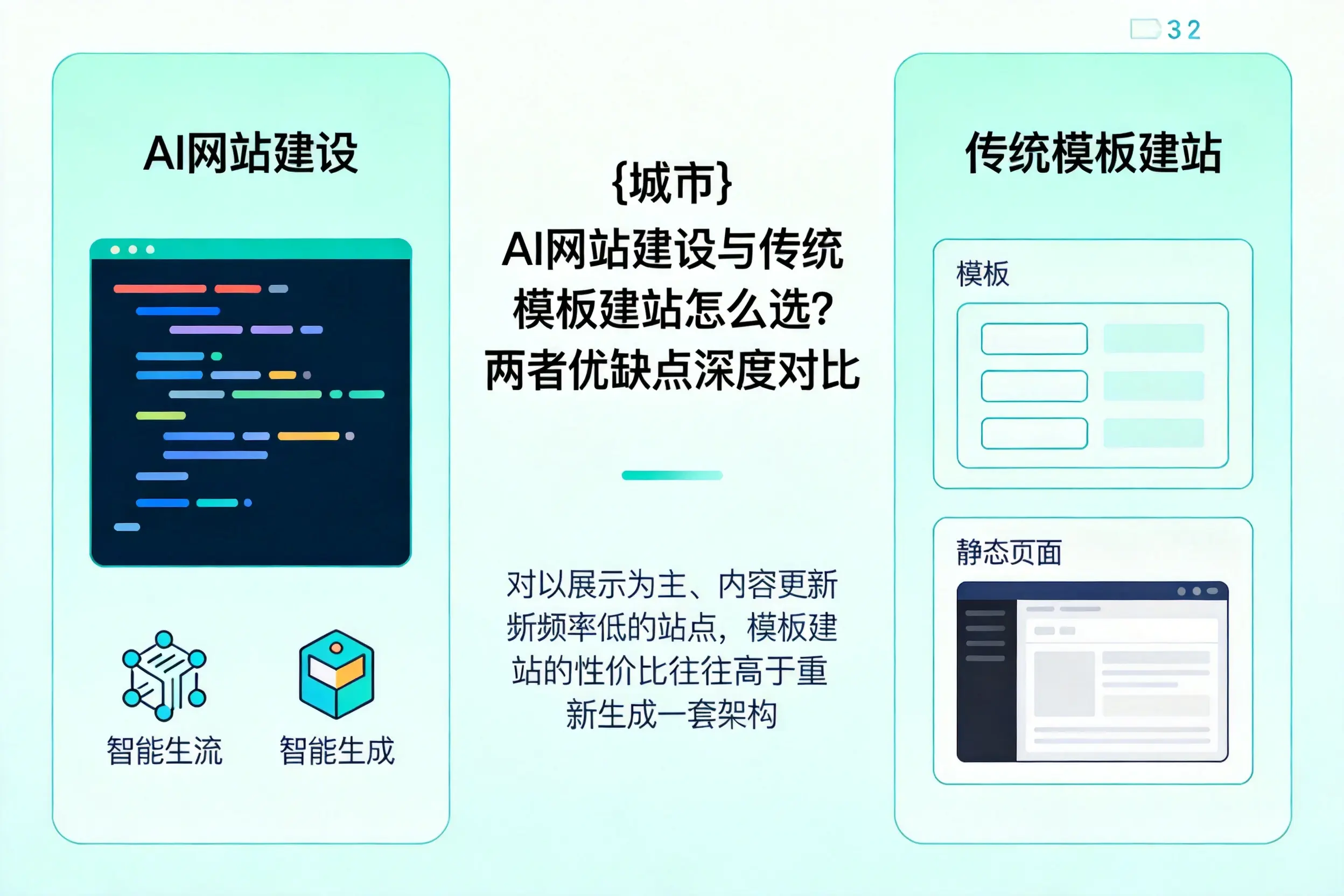 天津AI网站建设与传统模板建站怎么选?两者优缺点深度对比