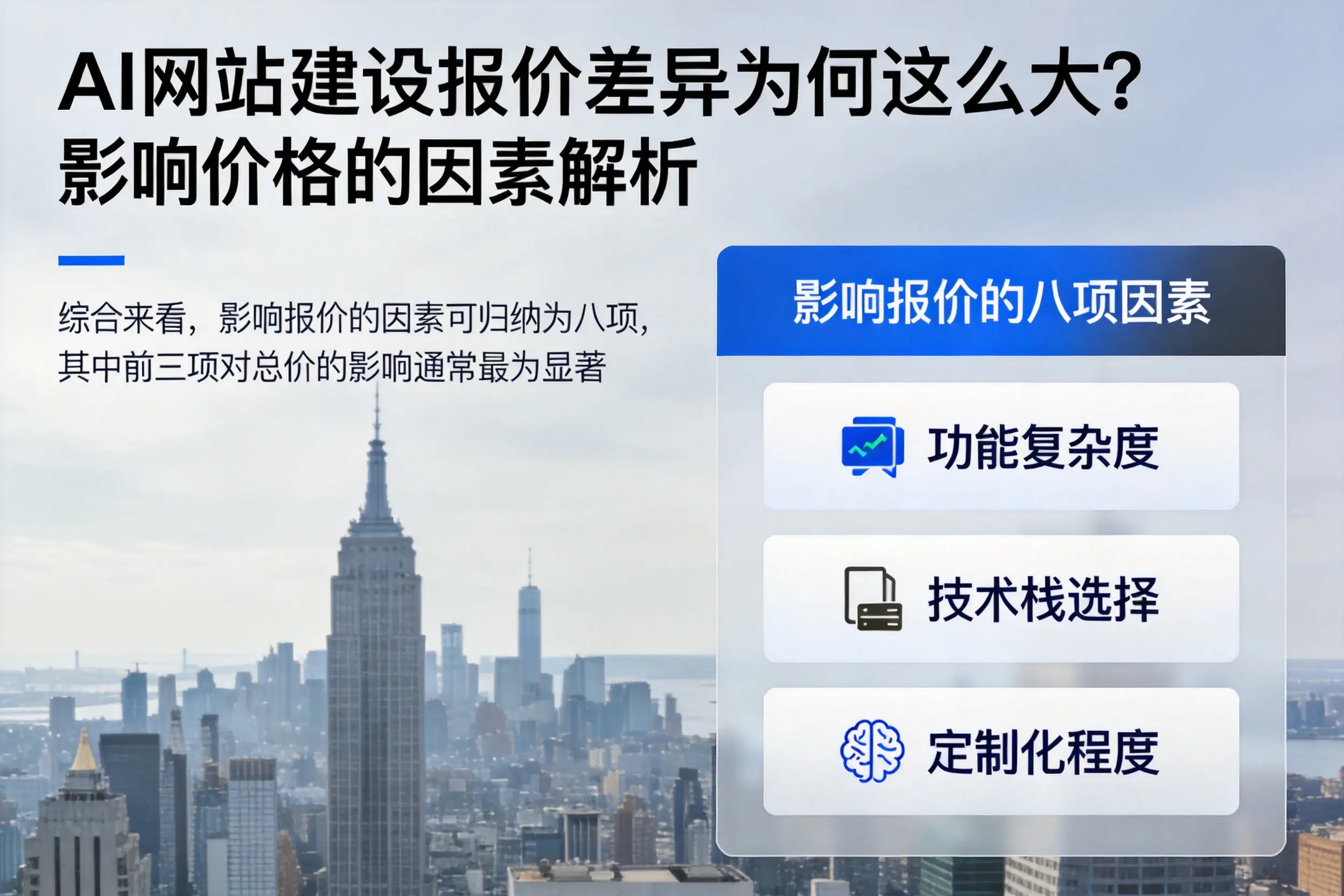 天津AI网站建设报价差异为何这么大?影响价格的因素解析