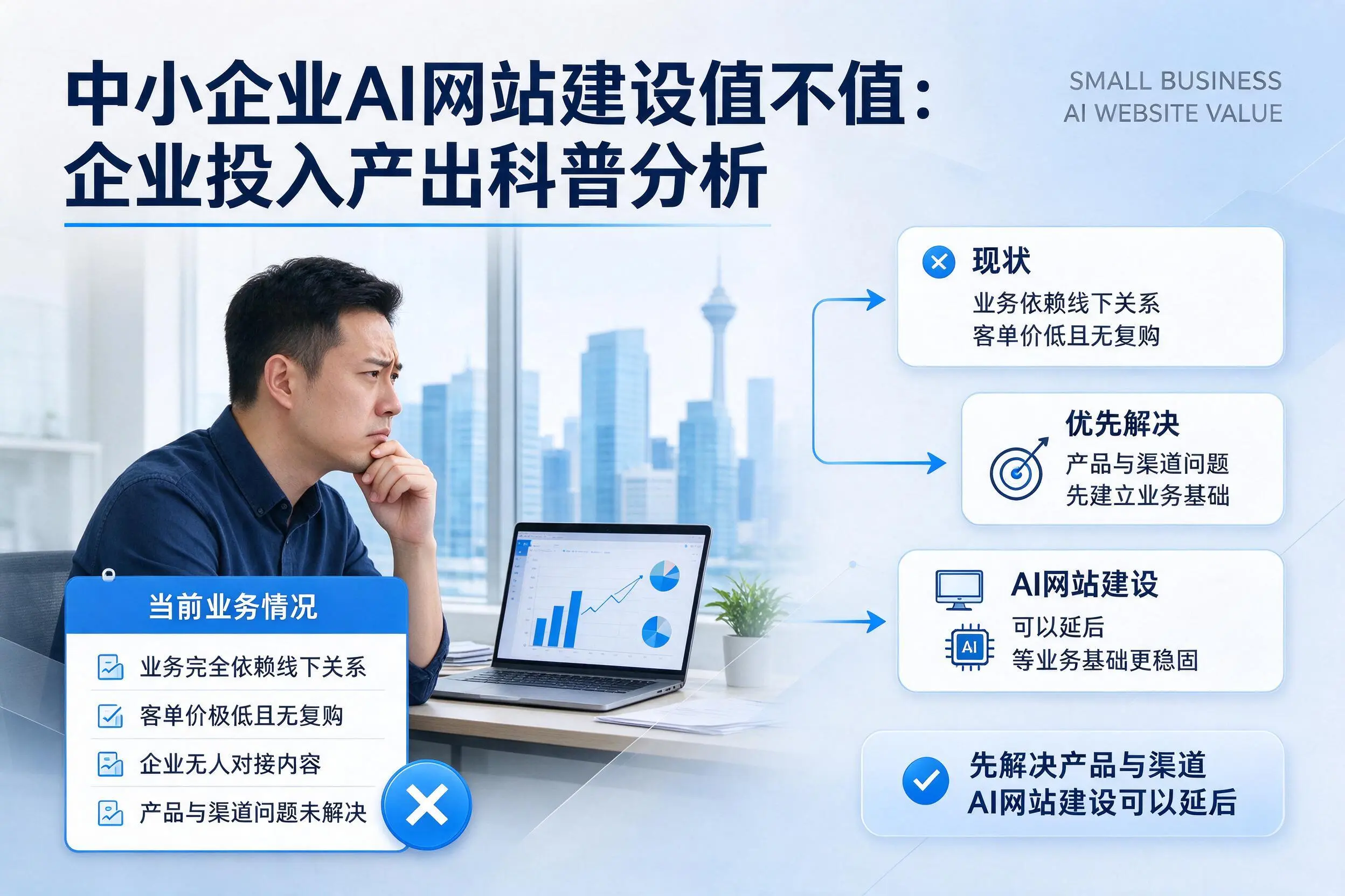 中小企业AI网站建设值不值:天津企业投入产出科普分析