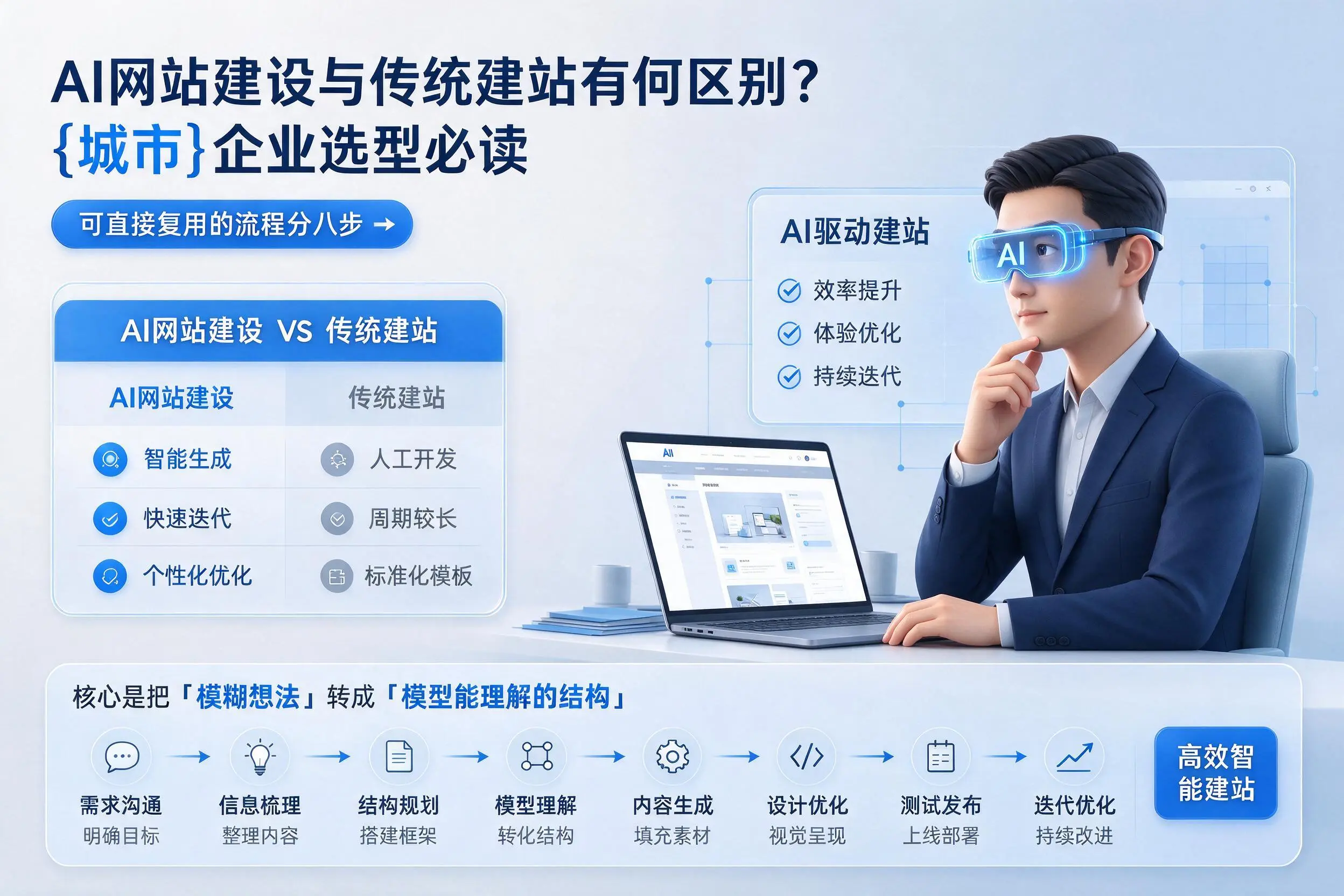 AI网站建设与传统建站有何区别?天津企业选型必读