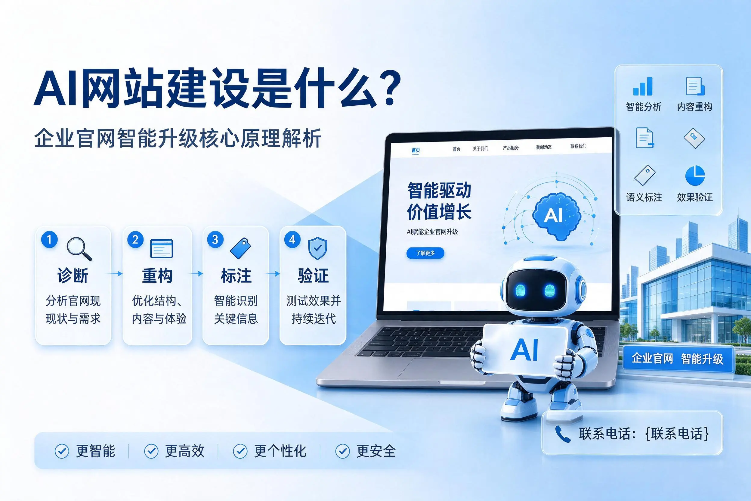 AI网站建设是什么？天津企业官网智能升级核心原理解析